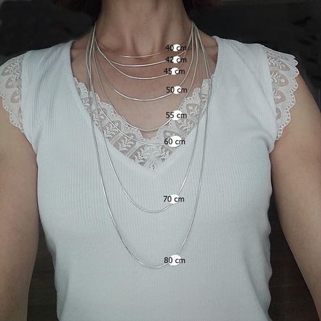 Jak dobrać długość srebrnego łańcuszka dla kobiety?